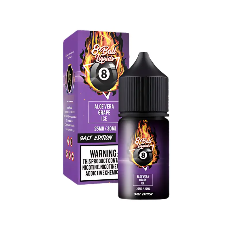 8 BALL Salt & MTL (Aloevera Grape Ice, 12mg)