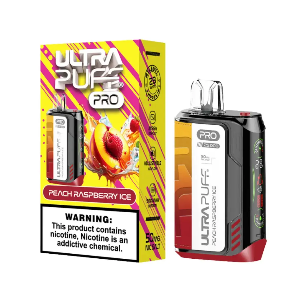 Peach Raspberry - ULTRA PUFF PRO 25k Puff Disposable 5%